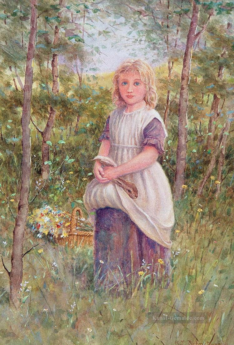 Country Girl von Henry James Johnstone Britische 04 Impressionist Ölgemälde